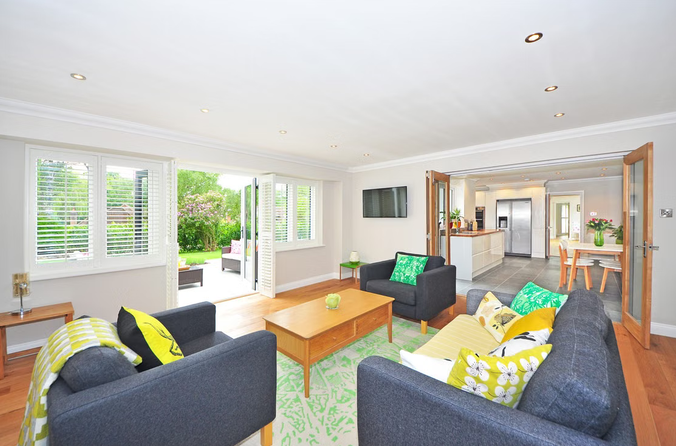 airy living room